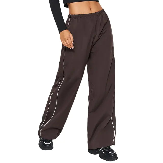 Boho-Chic Parachute Cargo Pants