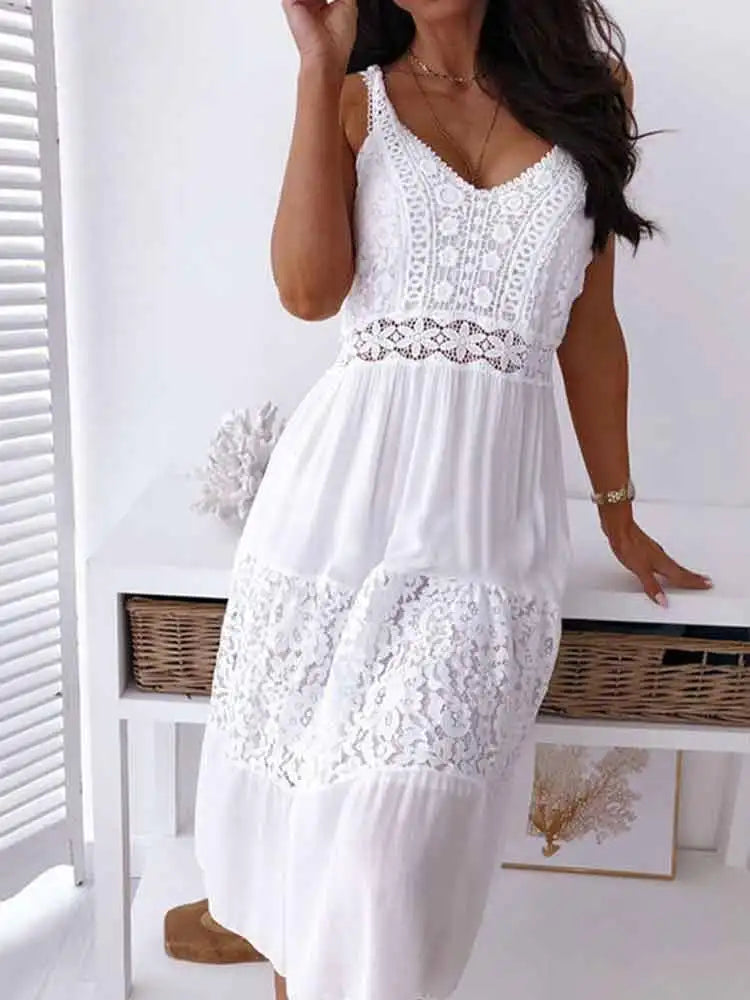 Enchanted Floral Sleeveless Cocktail Dress