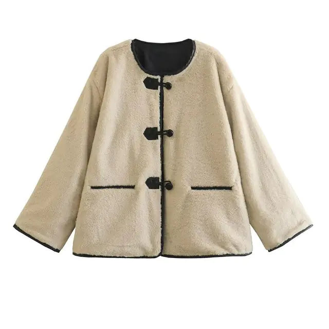 Fleece Patchwork Jacket