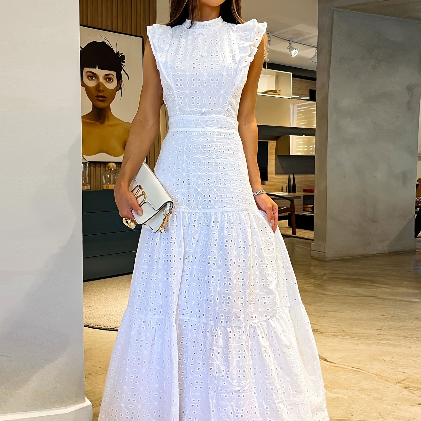 Elegant Flutter Maxi Dress
