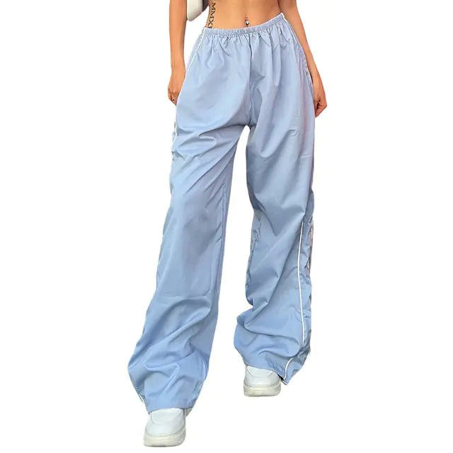 Boho-Chic Parachute Cargo Pants