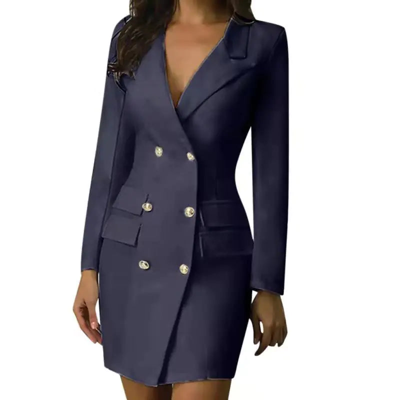 Double-Breasted Blazer Dress
