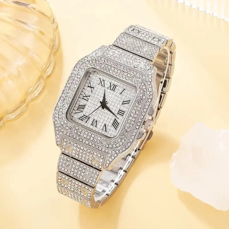 2Pcs Set Diamond Watches