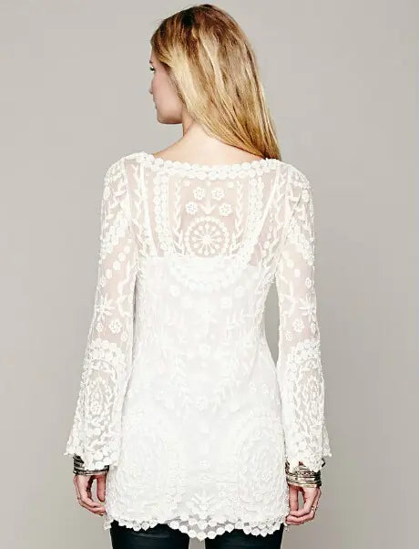 Flower Lace Beach Dress