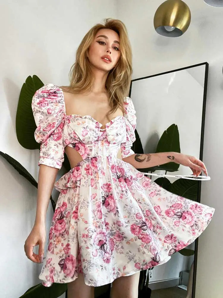 Pink Floral Dress