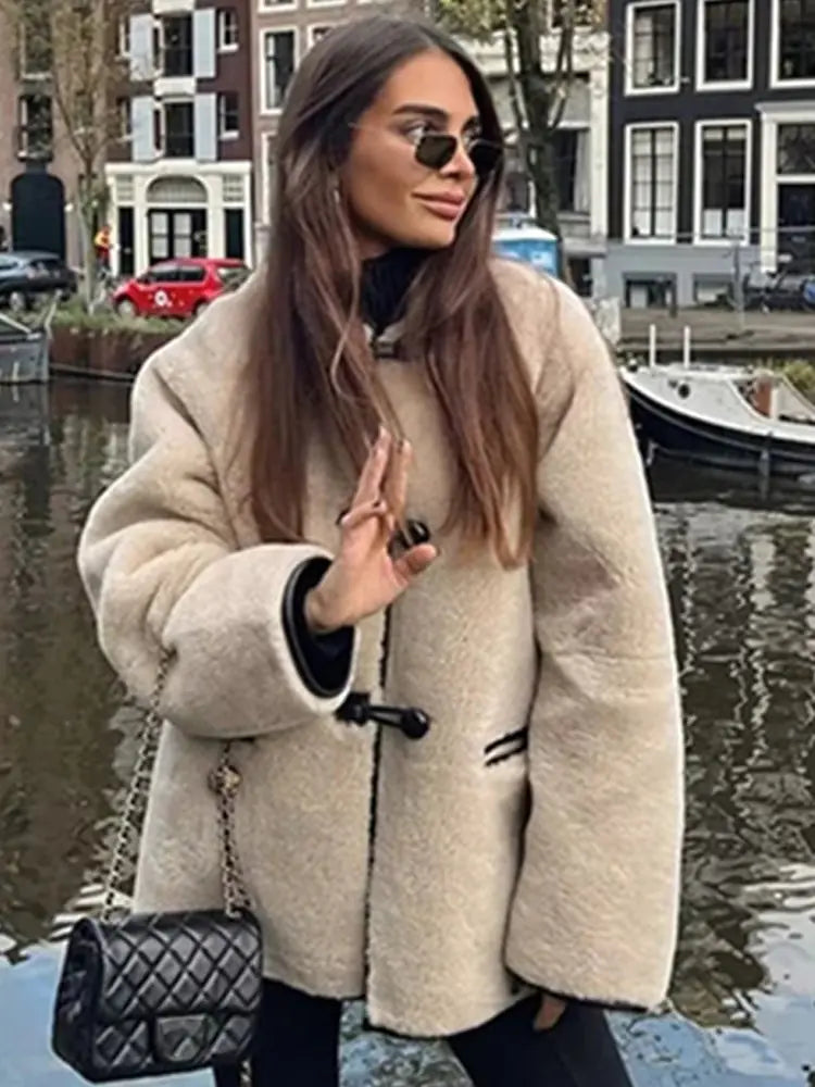 Fleece Patchwork Jacket