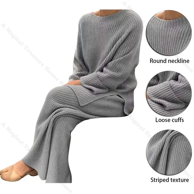 2022 Women's Knitted Sweater Suit