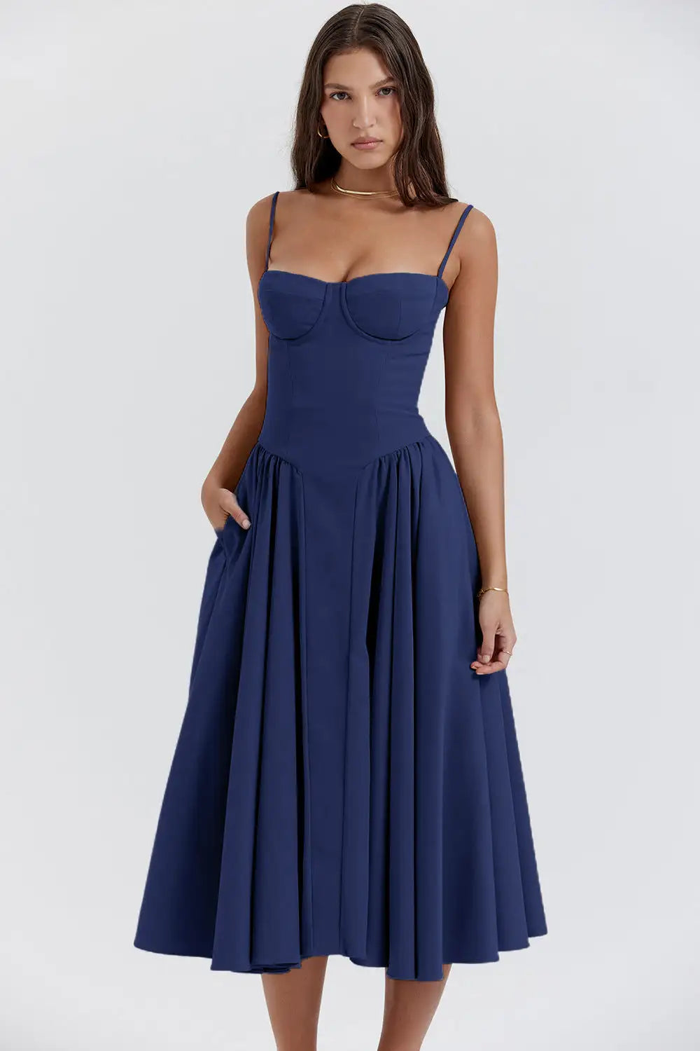 Chic Sleeveless Backless A-line Dress