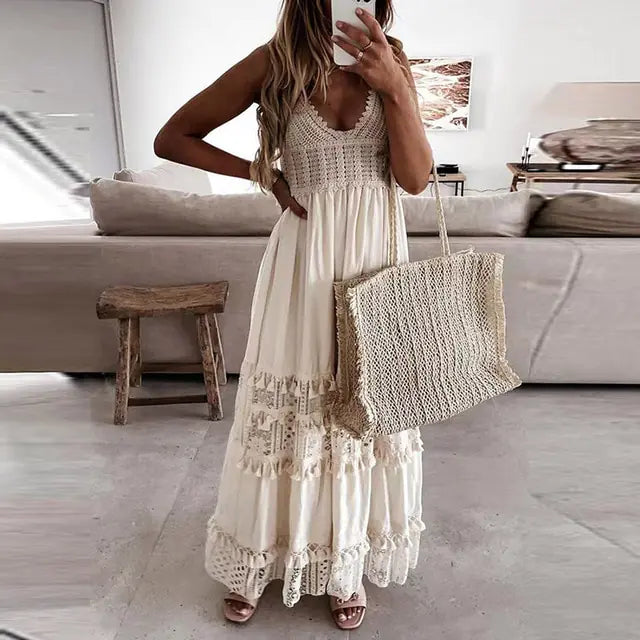 Casual Summer Lace Slim Dress