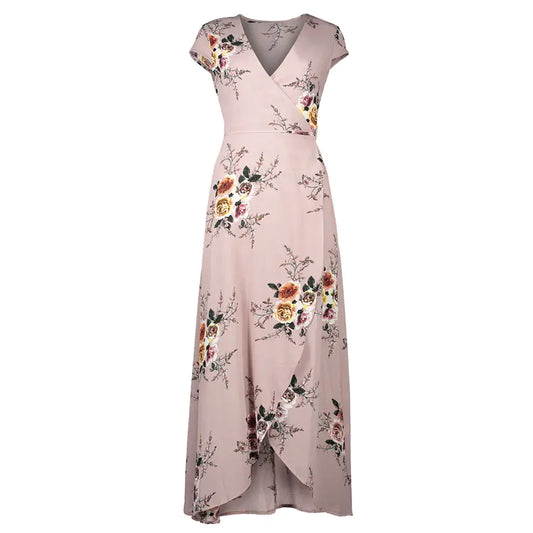 LIVA Chiffon Split Maxi Dress for Beach Wear
