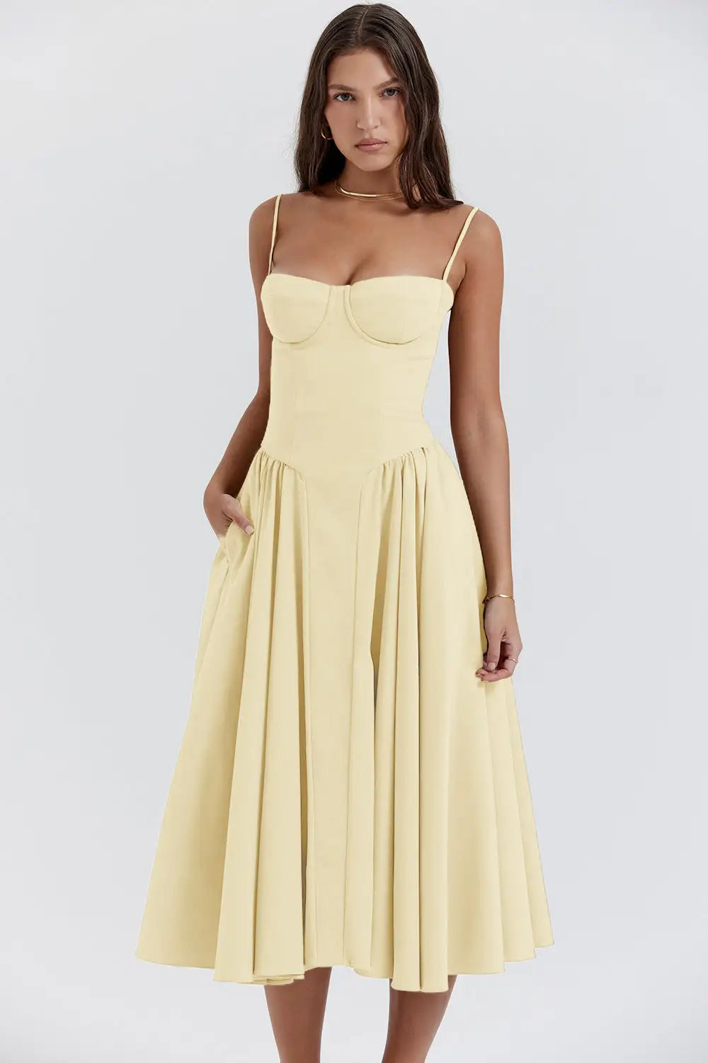 Chic Sleeveless Backless A-line Dress