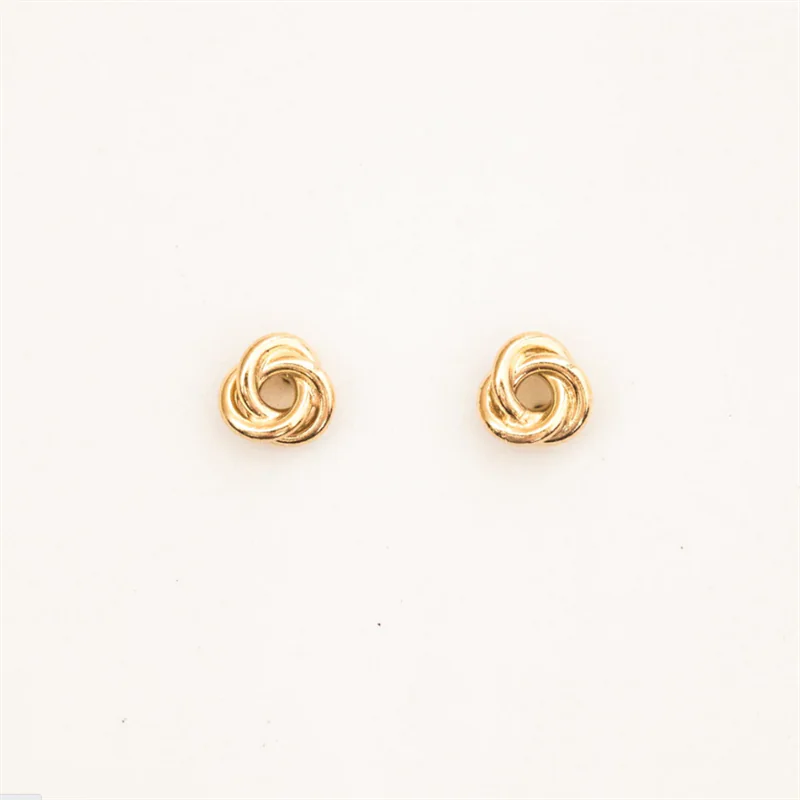 Eternal Love Knot Studs – 14K Gold Filled Elegance