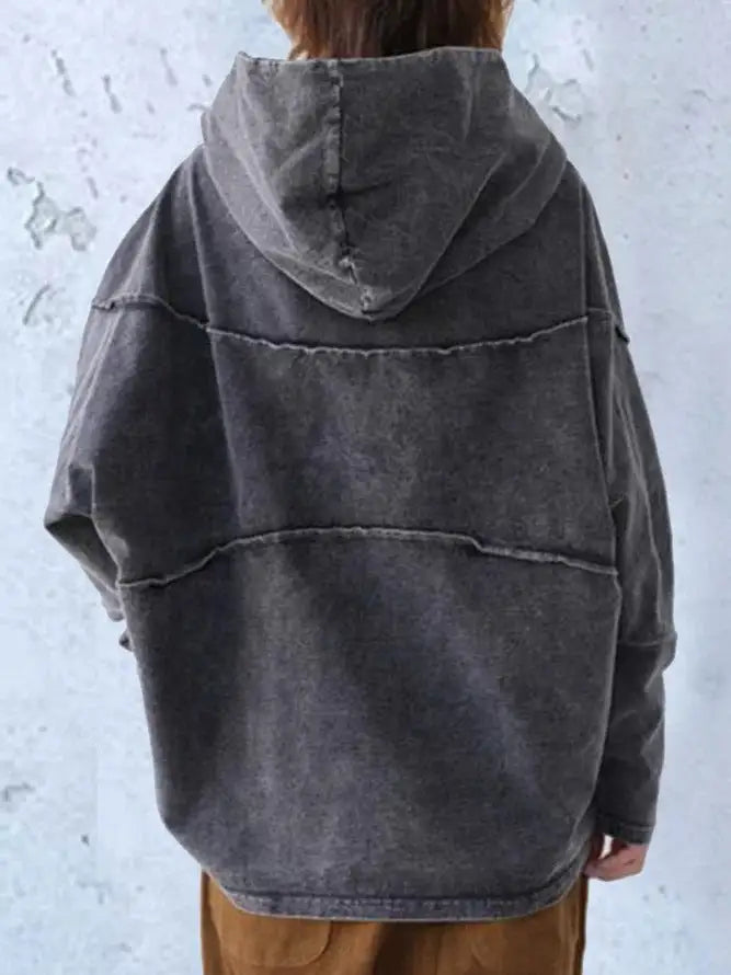 Fashionable Loose Cotton Hoodie