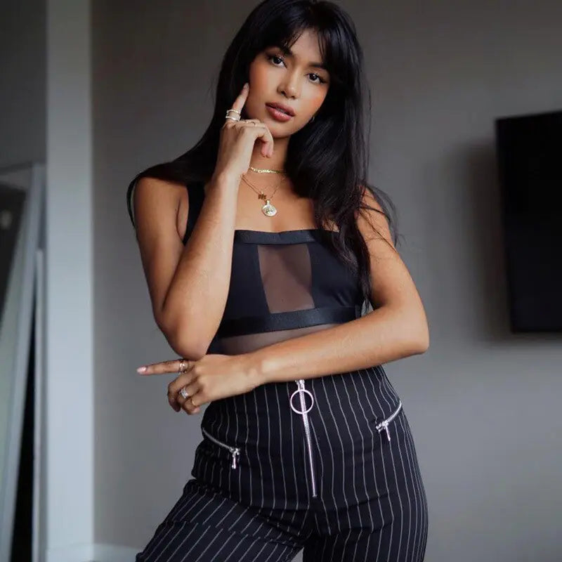 Sexy Spaghetti Strap Backless Romper