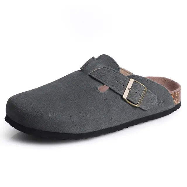Baotou Closed Toe Cork Slippers
