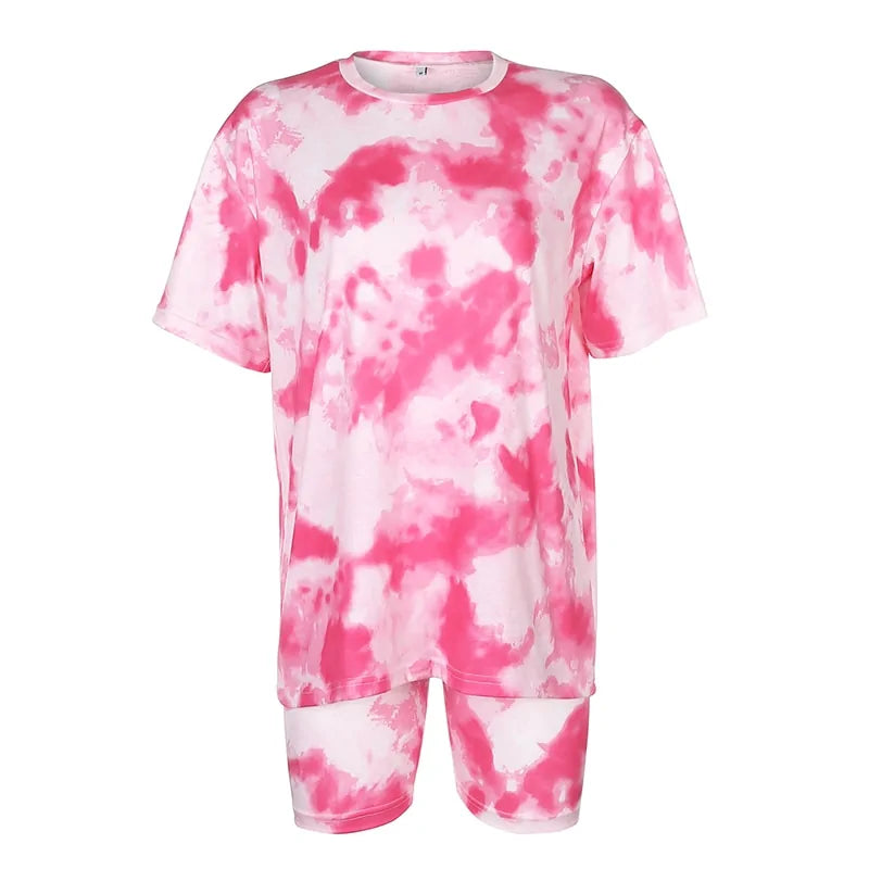 Trendy Tie-Dye Two-Piece Casual Set