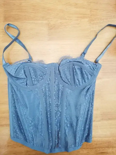 Mesh Lace Bustier Crop Top Summer Style