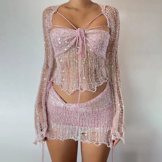 Sequin Knit Party Dress
