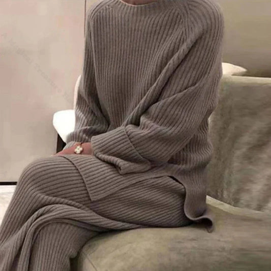 2022 Women's Knitted Sweater Suit