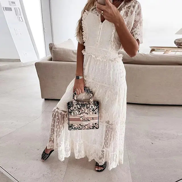 Casual Summer Lace Slim Dress
