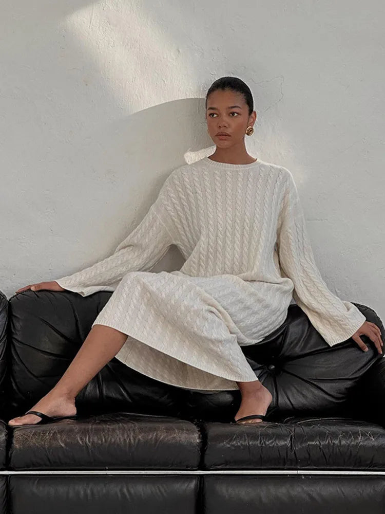 Our Ribbed Knitted Midi Dress